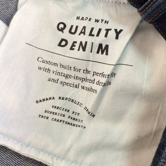 Banana Republic Straight Fit Jeans 40x36, Dark Wash - Picture 8 of 11